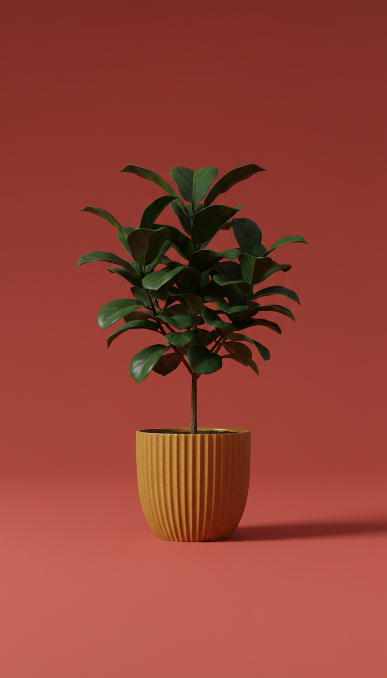 Pothos in Matte Black Cylinder